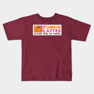 Pumpkin Lattes Kids T-Shirt